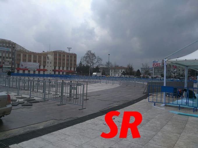 Meydanda Cumhurbaşkanı hazırlığı