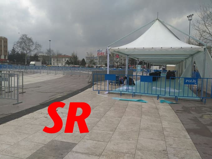 Meydanda Cumhurbaşkanı hazırlığı
