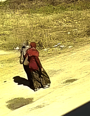 Tanınmamak için başörtü takmışlar