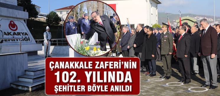 Çanakkale Şehitleri, Sakarya'da böyle anıldı