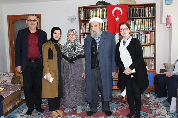Şehit Kaymakamın ailesini ziyaret ettiler
