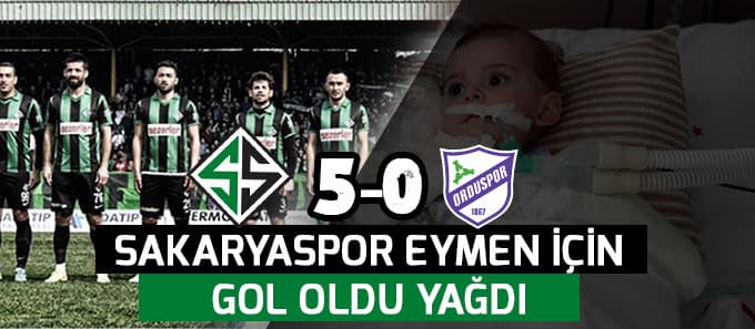 Sakaryaspor'dan 5 gollü galibiyet