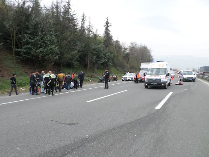 Motosiklet sürücüsü kaza kurbanı oldu