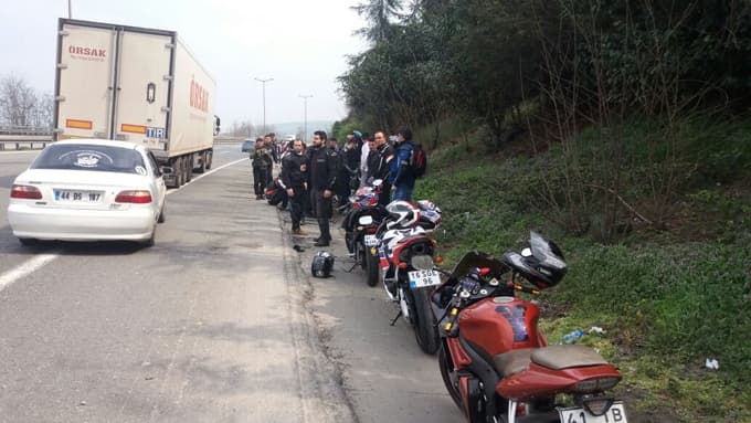 Motosiklet sürücüsü kaza kurbanı oldu