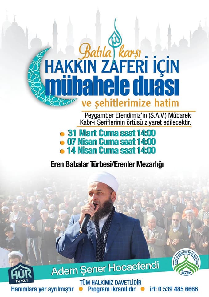 Mübahele duası ve Şehitlerimize hatim yapılacak