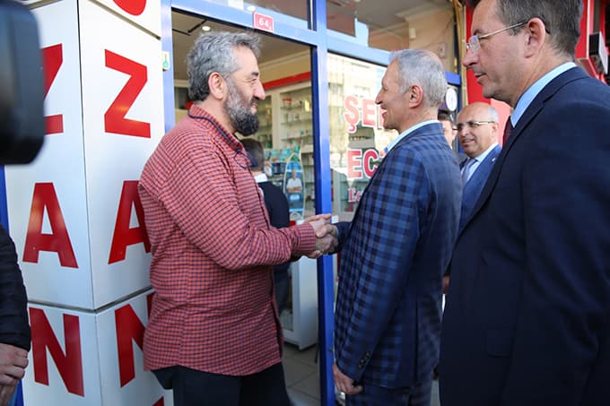 Bulvar esnafını ziyaret ettiler