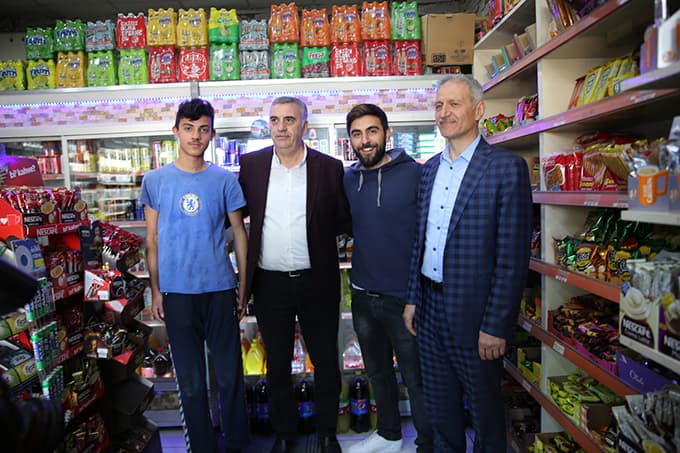 Bulvar esnafını ziyaret ettiler