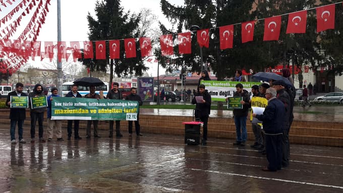 ''Derdimiz adalet, kararımız Müslümanca mücadeledir''