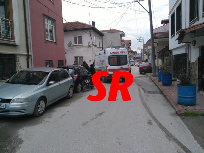 Motosikletin hakimiyetini kaybedince...