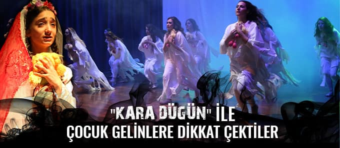 Çocuk Gelinlere dikkat çekmek için dans gösterisi düzenlediler