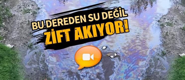 Bu dereden su değil zift akıyor!