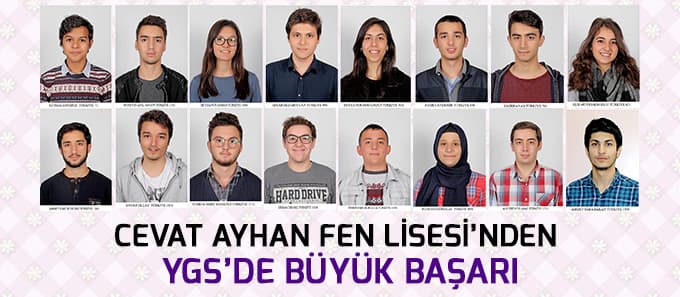 Cevat Ayhan Fen Lisesi'nden büyük başarı