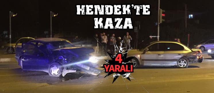 Hendek'te trafik kazası