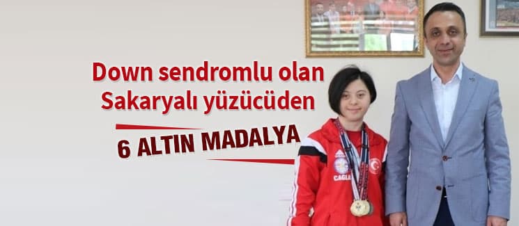 Down sendromlu Sakaryalı yüzücünün başarısı