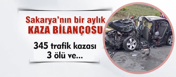 Sakarya'nın Mart ayı trafik bilançosu