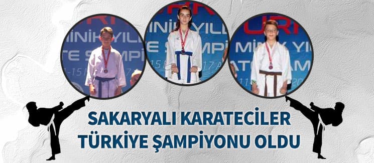 Akyazılı karateciler Türkiye Şampiyonu oldu
