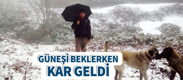 Nisan ortasında kar yağışı