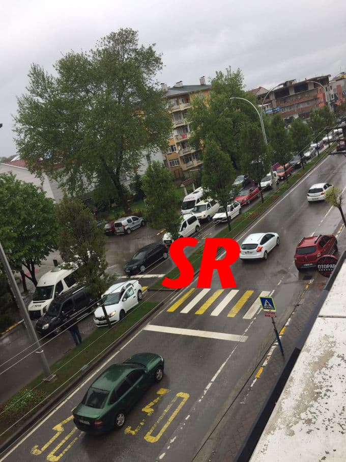 Kayganlaşan yol kazaya neden oldu