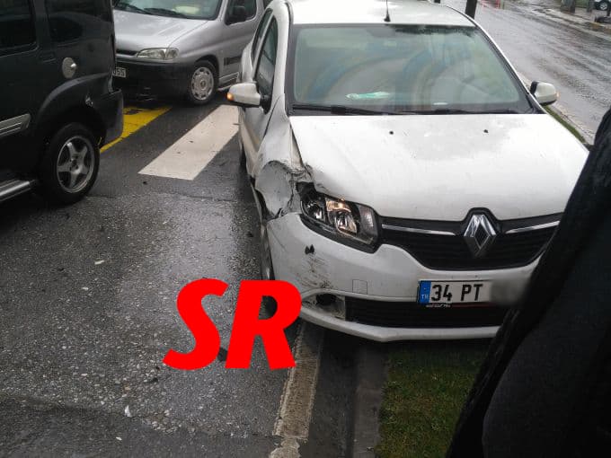 Kayganlaşan yol kazaya neden oldu