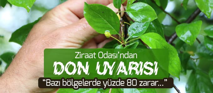 Ziraat Odası'ndan don uyarısı