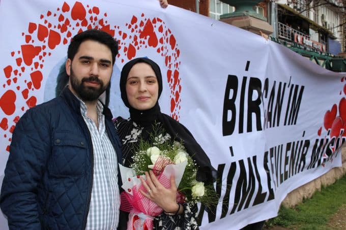 Sakarya'lı Bircan'a Porsuk Çayı'nda evlilik teklifi