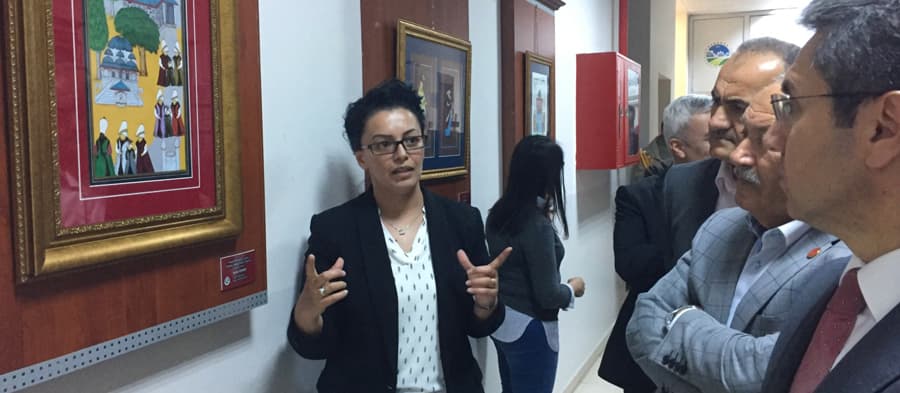 Minyatür kursunun sergisi açıldı