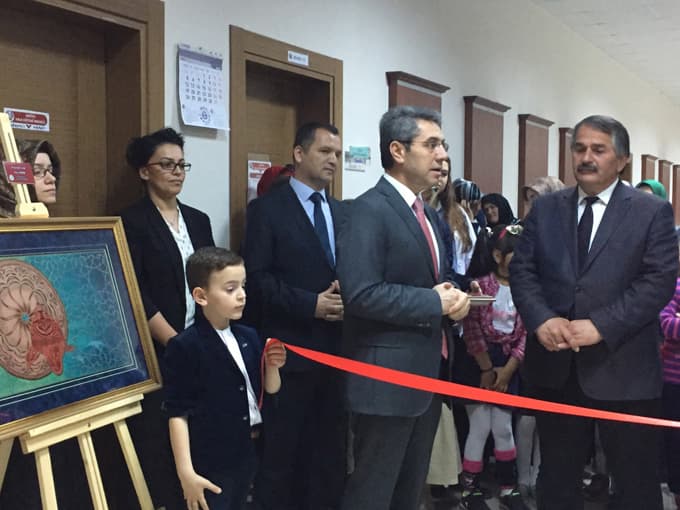 Minyatür kursunun sergisi açıldı