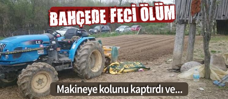 Bahçede feci ölüm