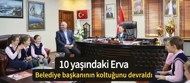 Sapanca Belediye Başkanı, koltuğunu öğrenciye devretti