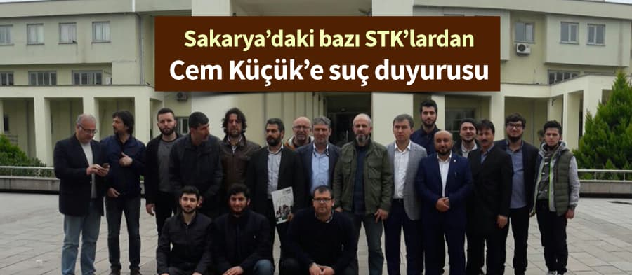 <font face="arial,helvetica,sans-serif" size="2"><strong>Cem K&uuml;&ccedil;&uuml;k ile ilgili Basın bildirisine Destek Olan STK'lar:</strong><br /><br />1. Sakarya İHH 2 Gen&ccedil; Memursen 3. Eğitim Bir Sen 2 4. Yedihilal 5. MEB-DER Milli Eğitimciler Birliği Derneği 6- Sabed 7-Hak-iş 8-Hizmet-iş 9-&Ccedil;elik-iş 10-&Ouml;z Orman-iş 11-&Ouml;zfinans-iş 12-&Ouml;z-iş 13-&Ouml;ziplik-iş 14-&Ouml;zg&uuml;ven-Sen 15-&Ouml;z Ağa&ccedil;-iş 16-&Ouml;z B&uuml;ro-iş 17-Cihann&uuml;ma 18-&Ouml;zg&uuml;rder 19-ADADER 20-Eğitim Bir Sen 1'NOLU şube 21-MTTB 22-Enerji iş 23-MBD 24-K&uuml;lt&uuml;r MemurSen 25-Yedirenk U&Ouml;D 26-Cihan DERNEĞİ 27-Sağlık-Sen 28-İmh Sakarya 29- PESA 30-&Ouml;z Gıda İş 31- Memur-sen 32-Umut der 32-Peygamber sevdalıları platformu 33- Anadolu Platformu 34- Y&Ouml;&Ccedil;EYDER 35- Erbakan Vakfı 36- Sakarya Sivil Toplumu Gelitiştirme Derneği 37- Birlik Vakfı Sakarya Şubesi <br /></font>