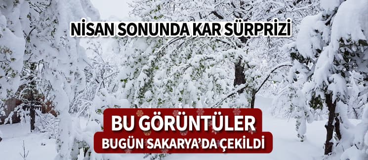 Nisan sonunda kar yağışı