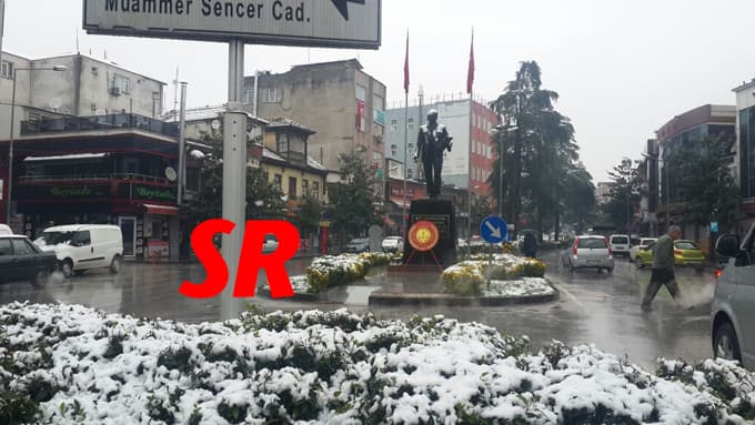 Nisan sonunda kar yağışı