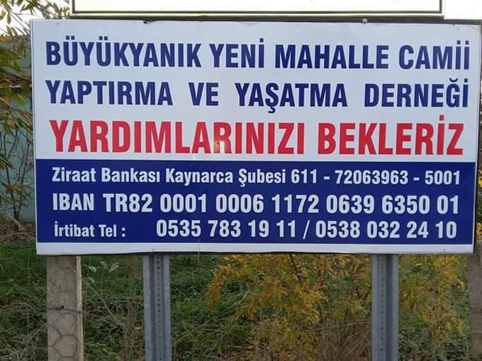 Vatandaşlar o cami için yardım bekliyor