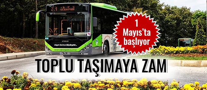 Toplu taşımaya yeni tarife
