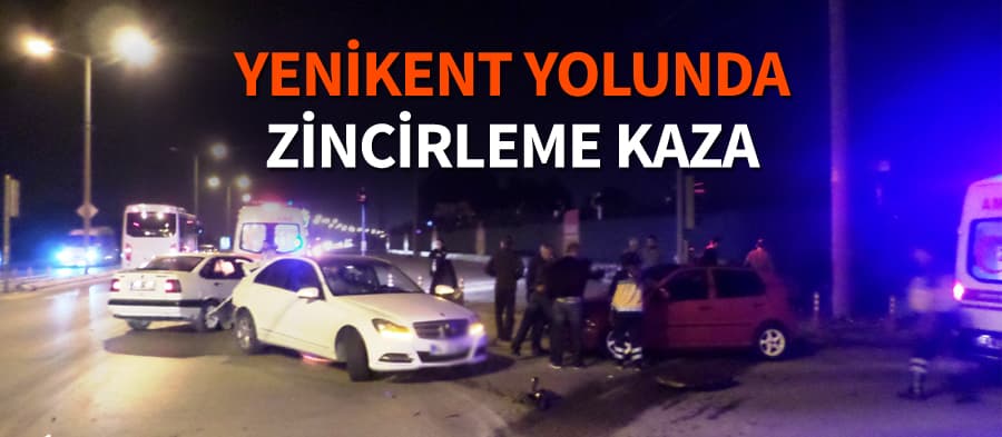 Adapazarı'nda zincirleme kaza