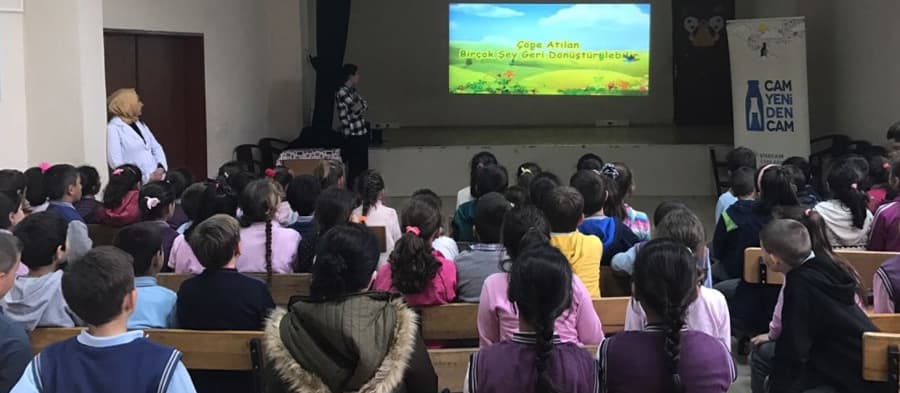 Öğrenciler 'Geri Dönüşüm'ü tanımaya başlıyor