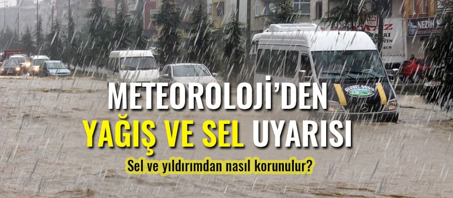 Kuvvetli sağanak yağış tüm gün devam edecek