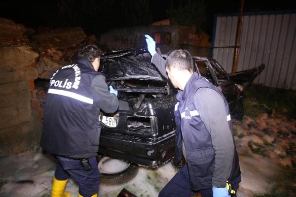 Feci kazada yanarak can verdi