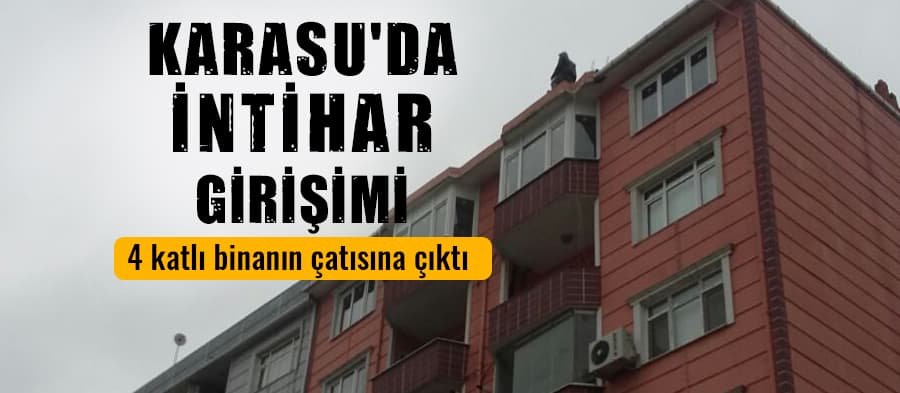 Karasu'da intihar girişimi