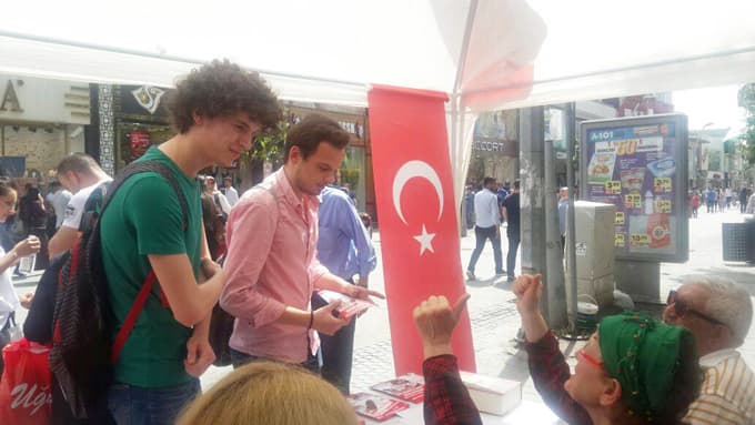 Çark Caddesi'nde imza çalışması başlatıldı