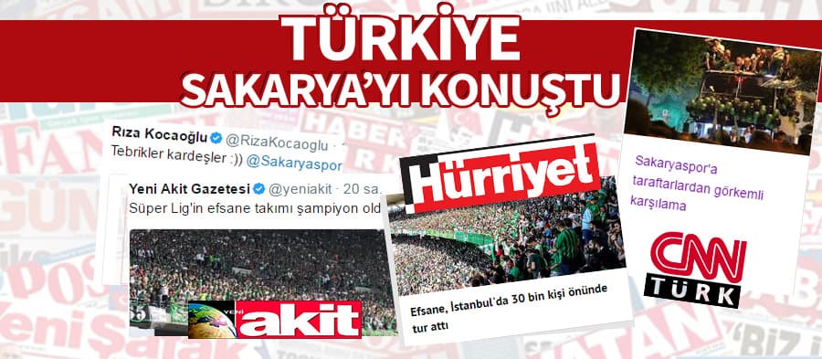 Türkiye, Sakaryaspor'u konuştu