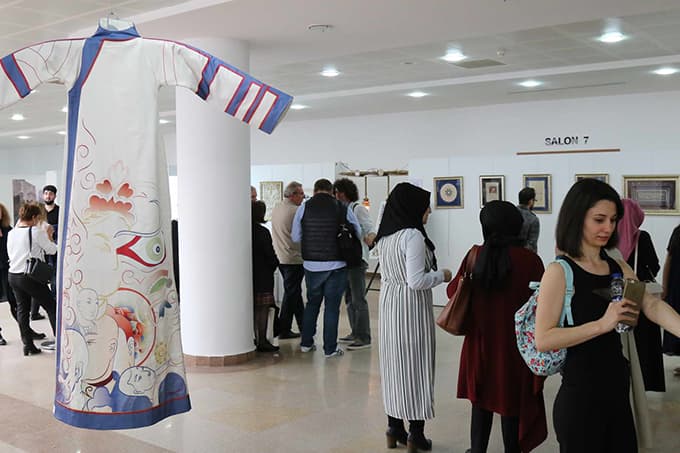 Öğrencilerin yıl boyu yaptığı eserler sergiye çıktı