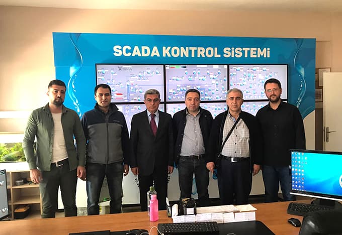 Mardin'den gelip, SASKİ'yi incelediler