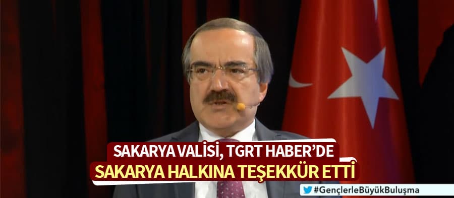 Sakarya Valisi Coş, TGRT Haber'de gençlerle buluştu
