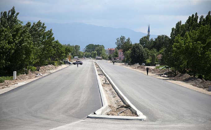 Yeni duble yolun 1. etabı tamam