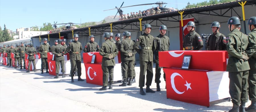 Şehitlerimiz için bu mesajları yayımladılar