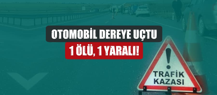 Otomobil dereye uçtu: 1 ölü, 1 yaralı