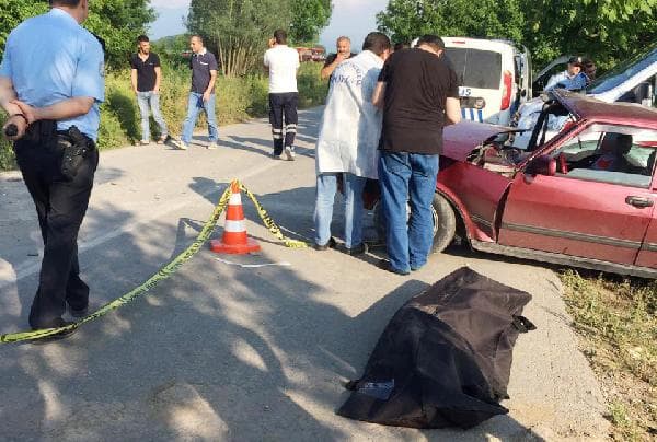 Otomobil dereye uçtu: 1 ölü, 1 yaralı