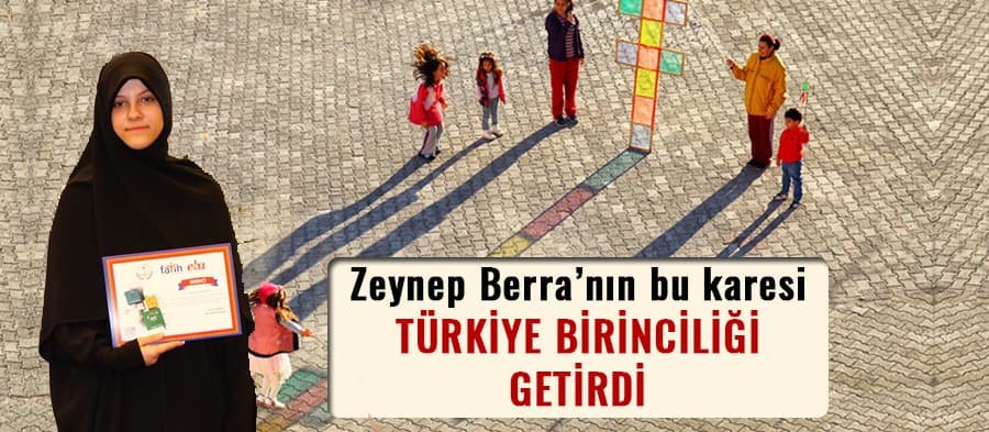 Zeynep Berra Fotoğraf Yarışmasında Türkiye 1.si oldu