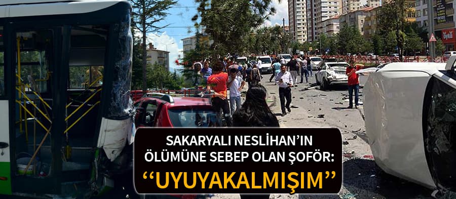 Otobüsün frenleri patlamamış